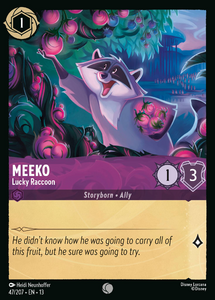 Attack of the Vine! - 47/207 Meeko - Lucky Raccoon C