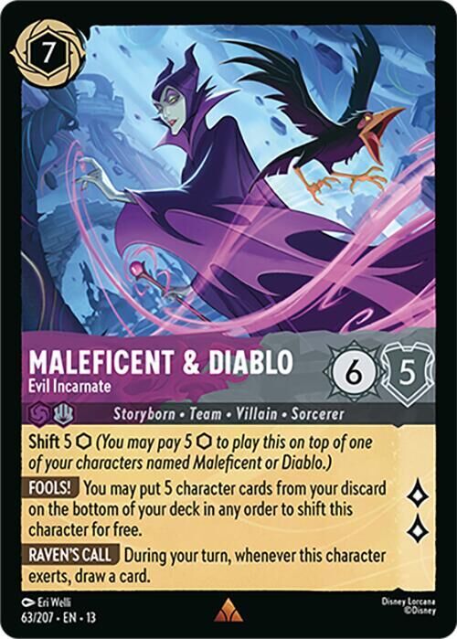 Attack of the Vine! - 63/207 Maleficent & Diablo - Evil Incarnate R