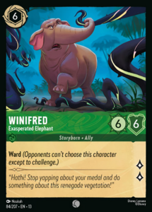 Attack of the Vine! - 84/207 Winifred - Exasperated Elephant C