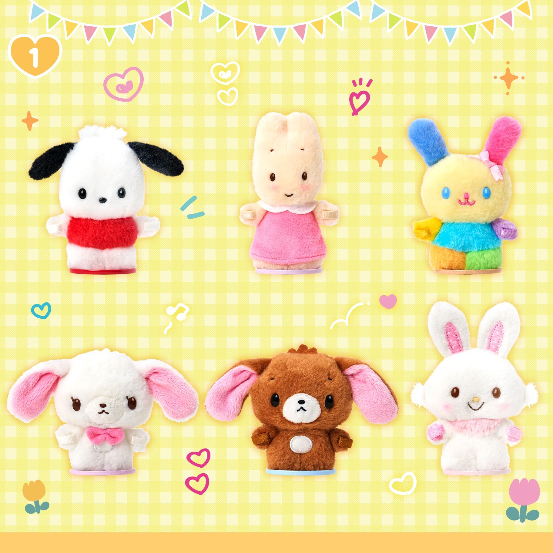 日本 Sanrio Pitatto Friends換裝公仔系列 - 換衫磁鐵站立公仔 SS