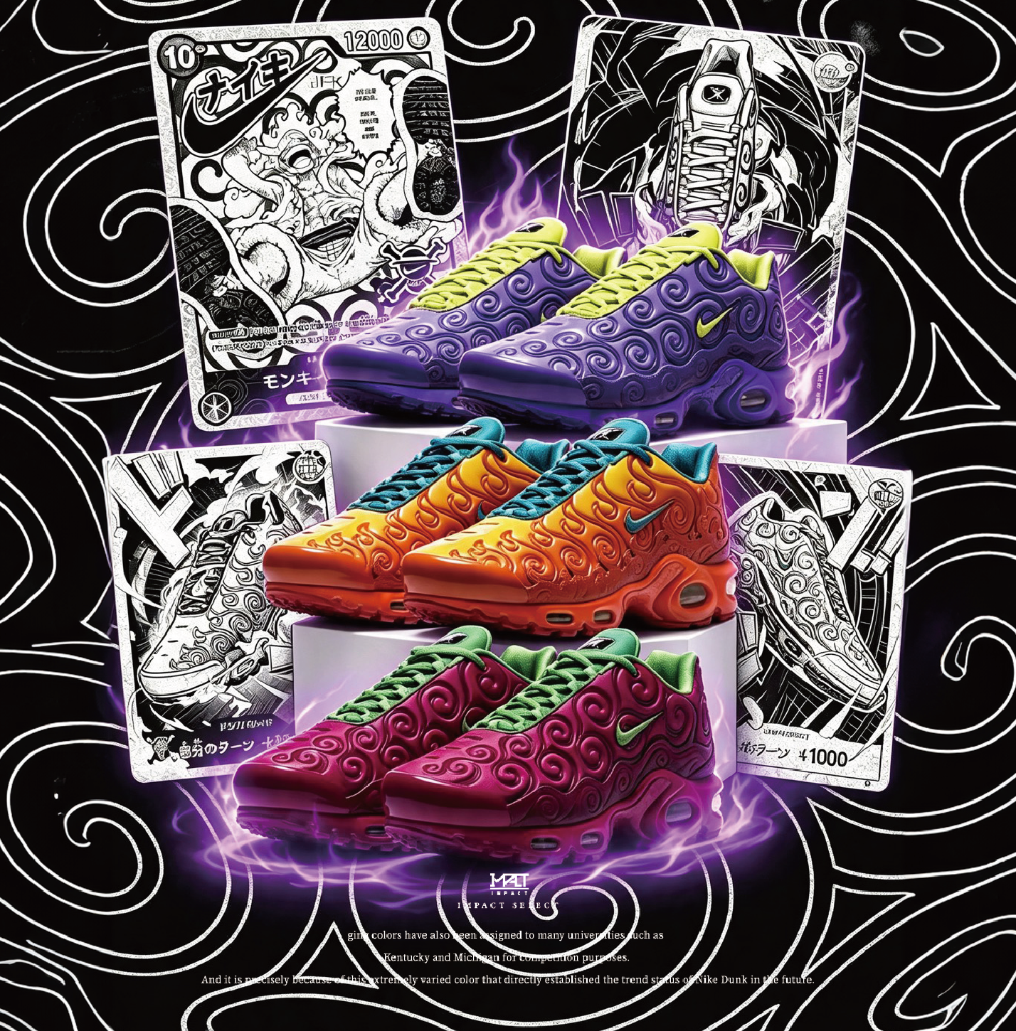Nike X One Piece 海賊王 Air Max Plus 惡魔果實 三款 IR0968-500 IW1282-600 IW1283-800
