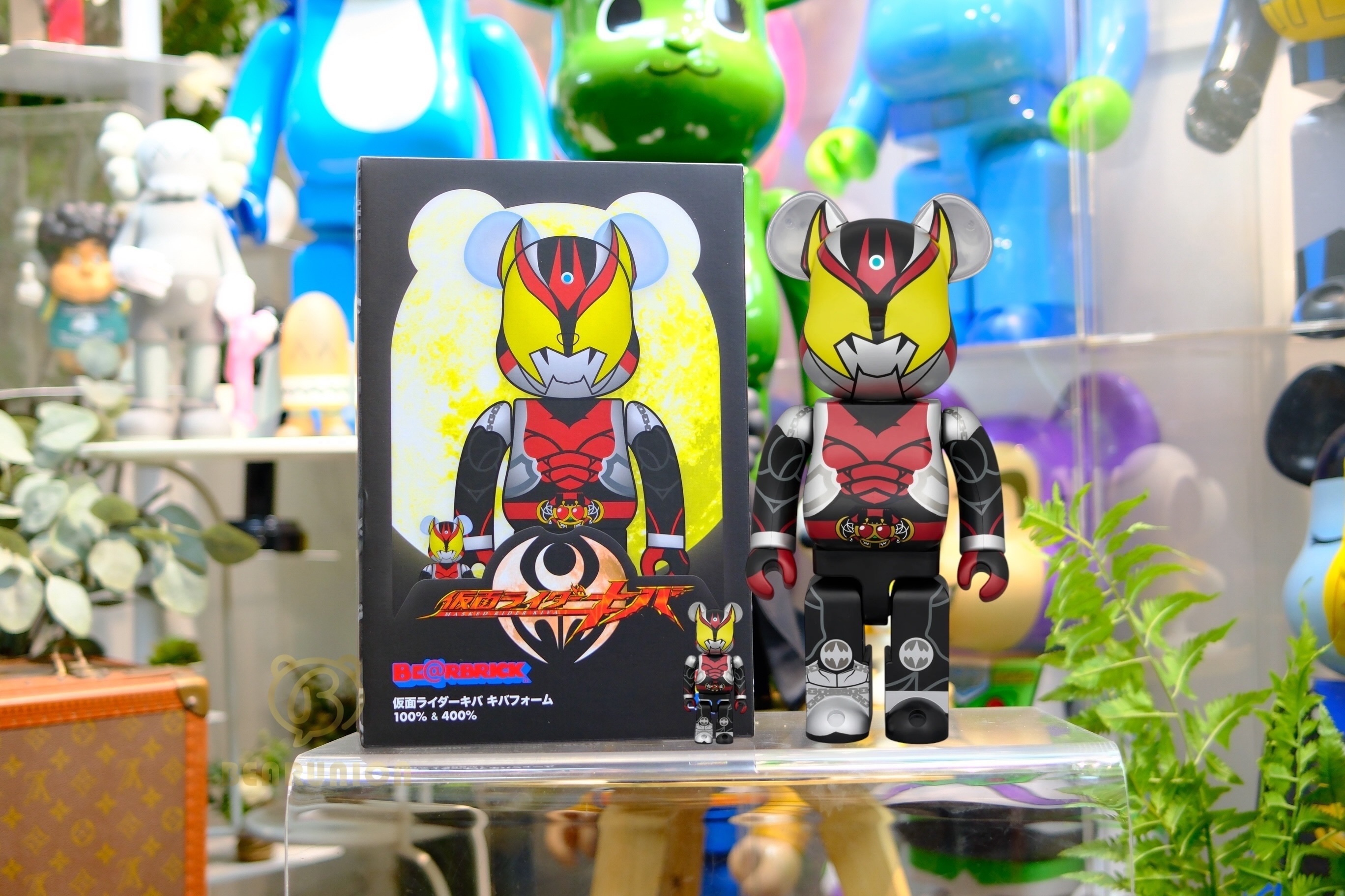 🎏Pre-Order🎏Bearbrick 400% 100% 仮面ライダーキバ キバフォーム 月騎