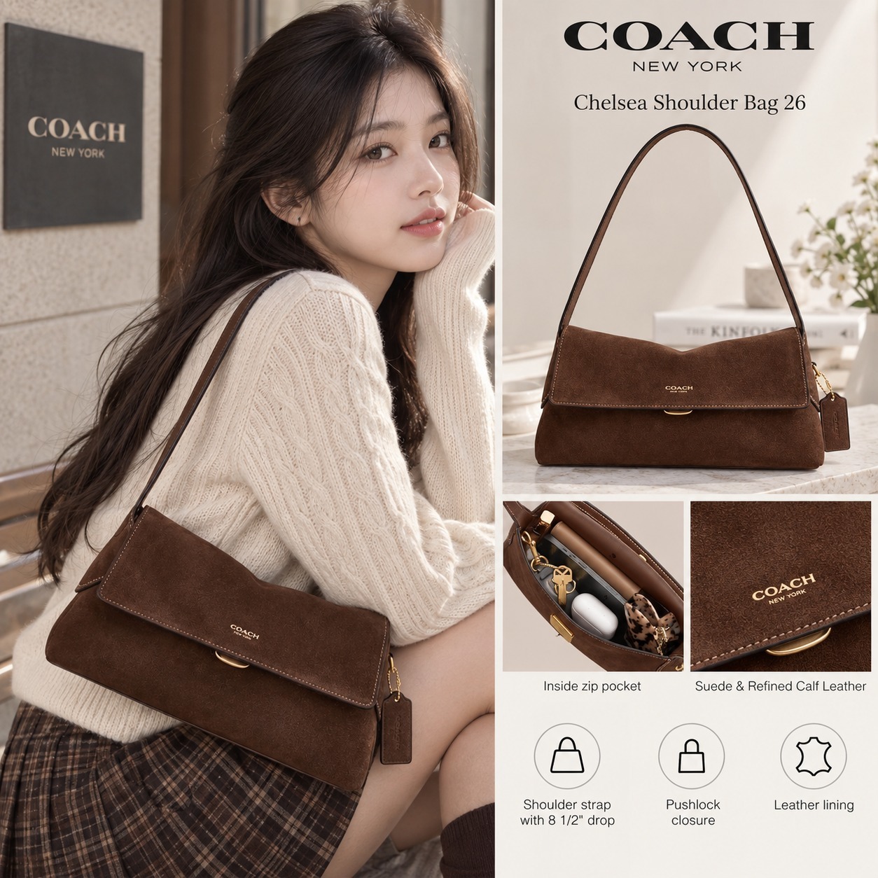 【預購】Coach Chelsea N091080 Shoulder Bag 26
