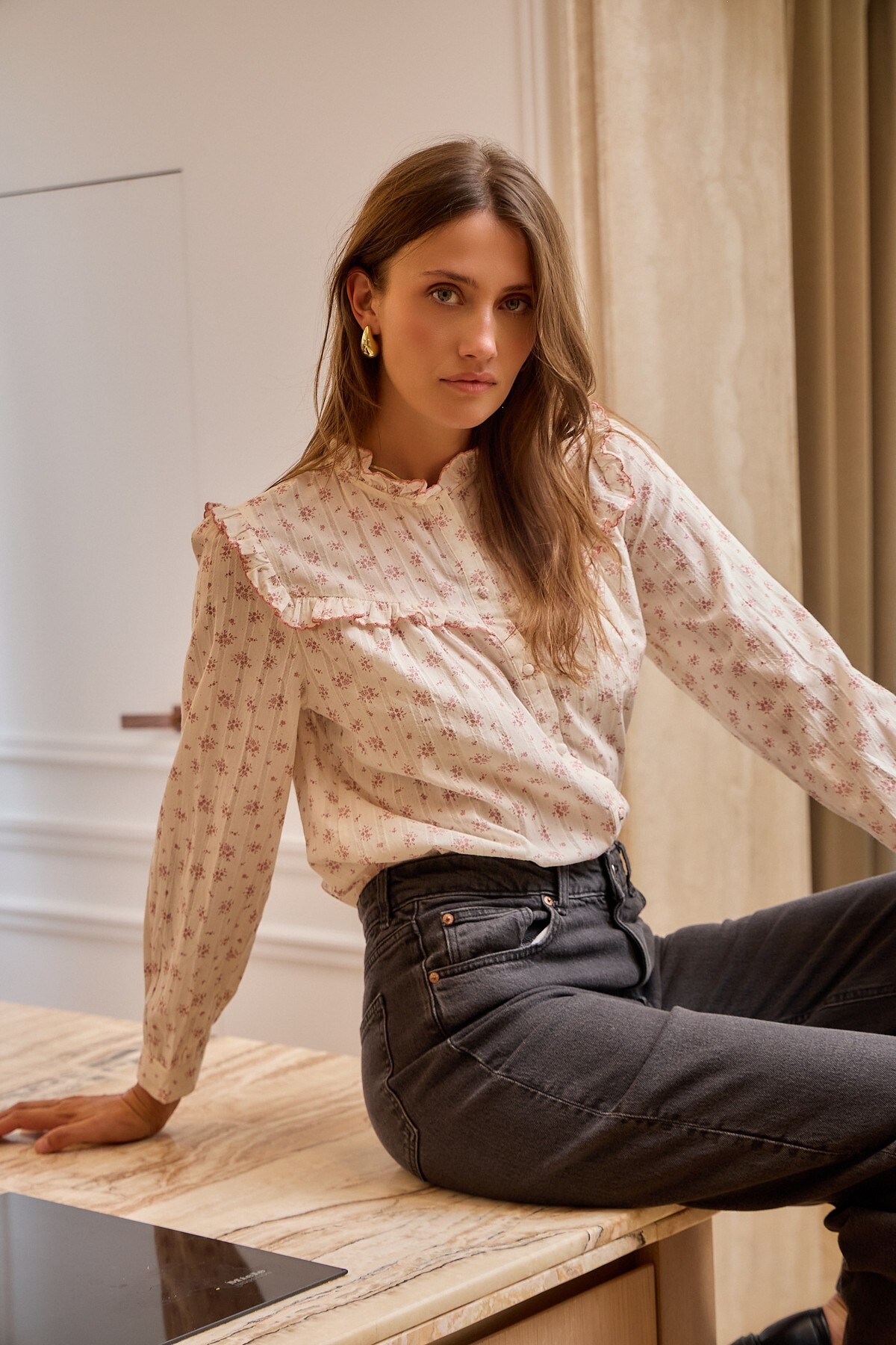 1LC0913-130 [LOVIE&CO] Soreya 女裝襯衫 #A3381-SOREYA (EU)