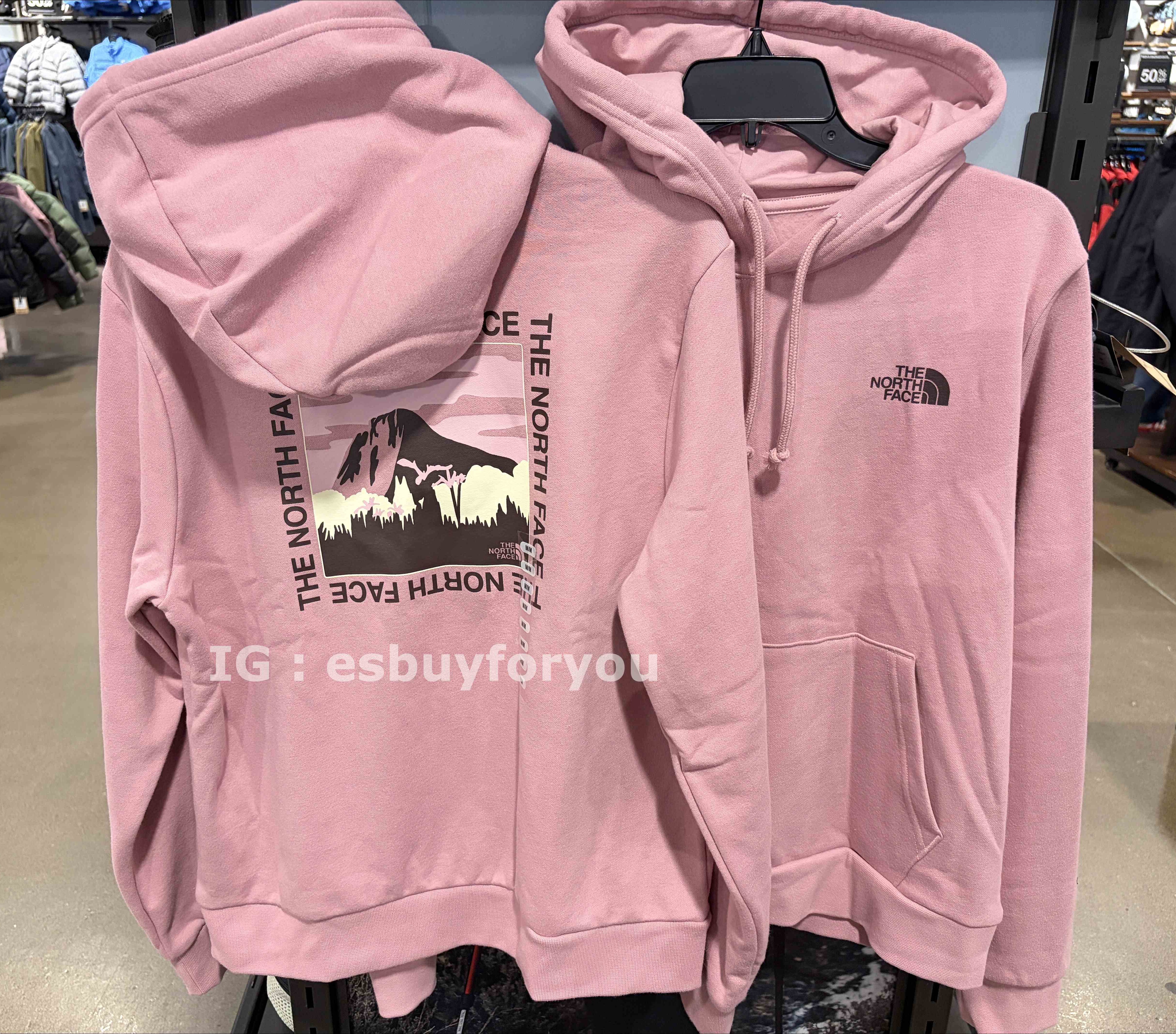 THE NORTH FACE 女大人 造型山脈BOX 刷毛 帽TEE (3色)