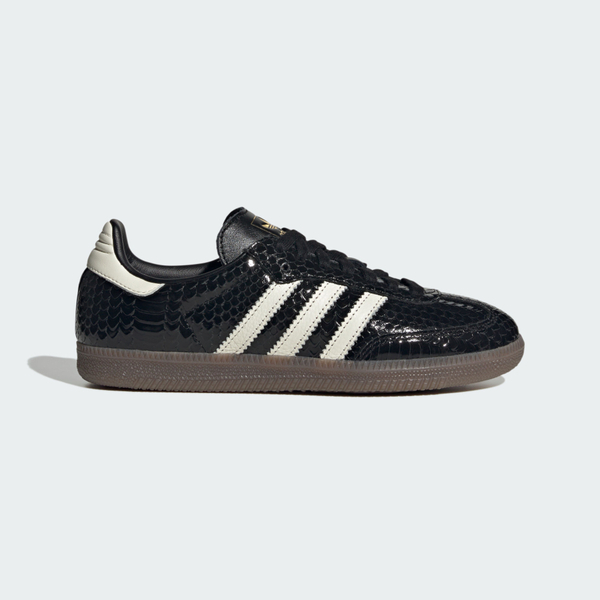 Adidas 愛迪達 Samba OG W IH9015 女 休閒鞋 德訓鞋 復古鞋 漆皮 蛇紋 黑白