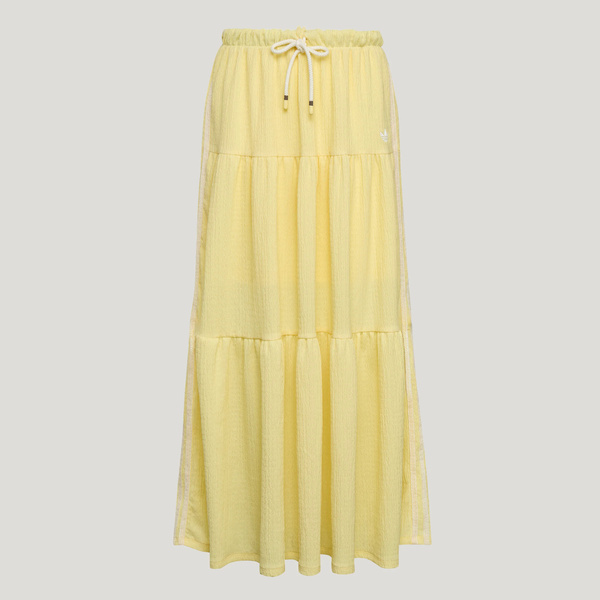 Adidas 愛迪達 Resort Skirt L KX0729 女 長裙 休閒長裙 渡假風 檸檬黃