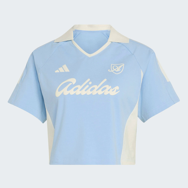 Adidas 愛迪達 Lux Tiro T KT2783 女 Polo衫 運動上衣 休閒短袖 短版 水藍