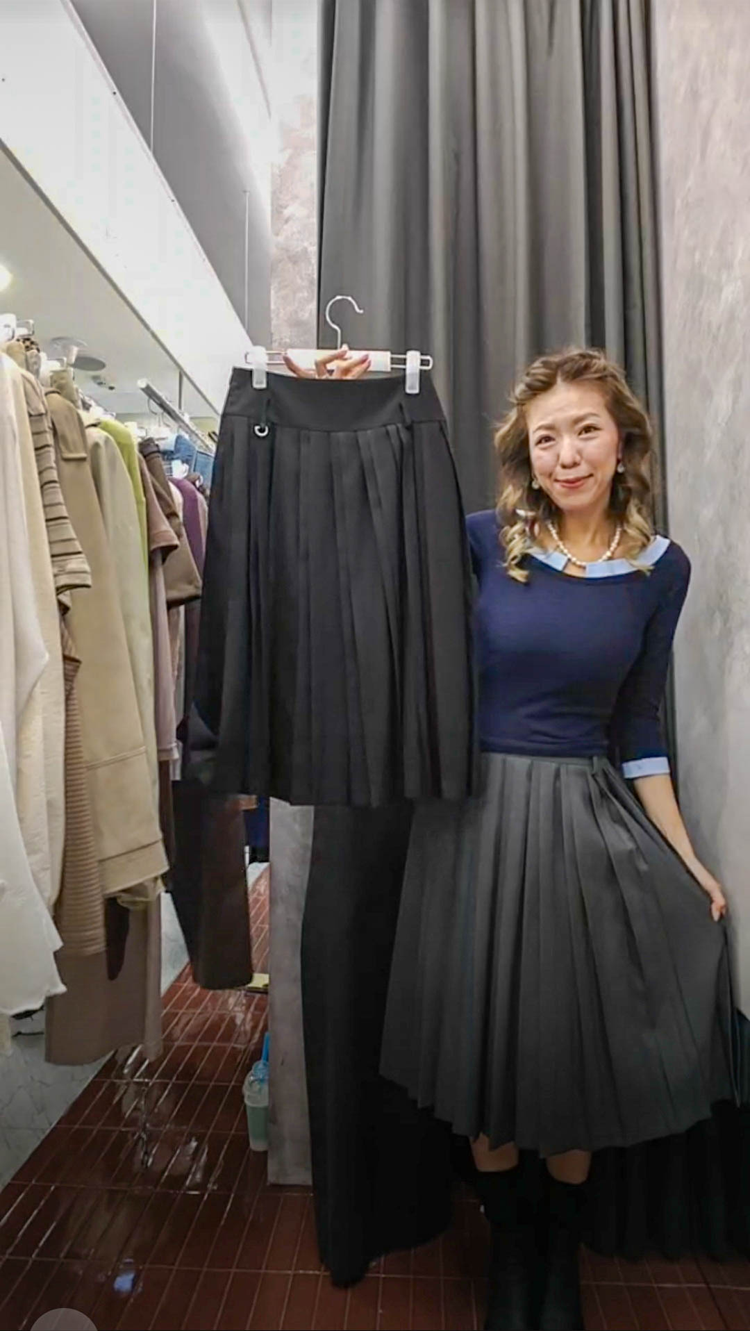 💍K3138  ▶️百褶裙 👉S(W:68cm Hcm) M(W:73cm H:cm) L:71cm