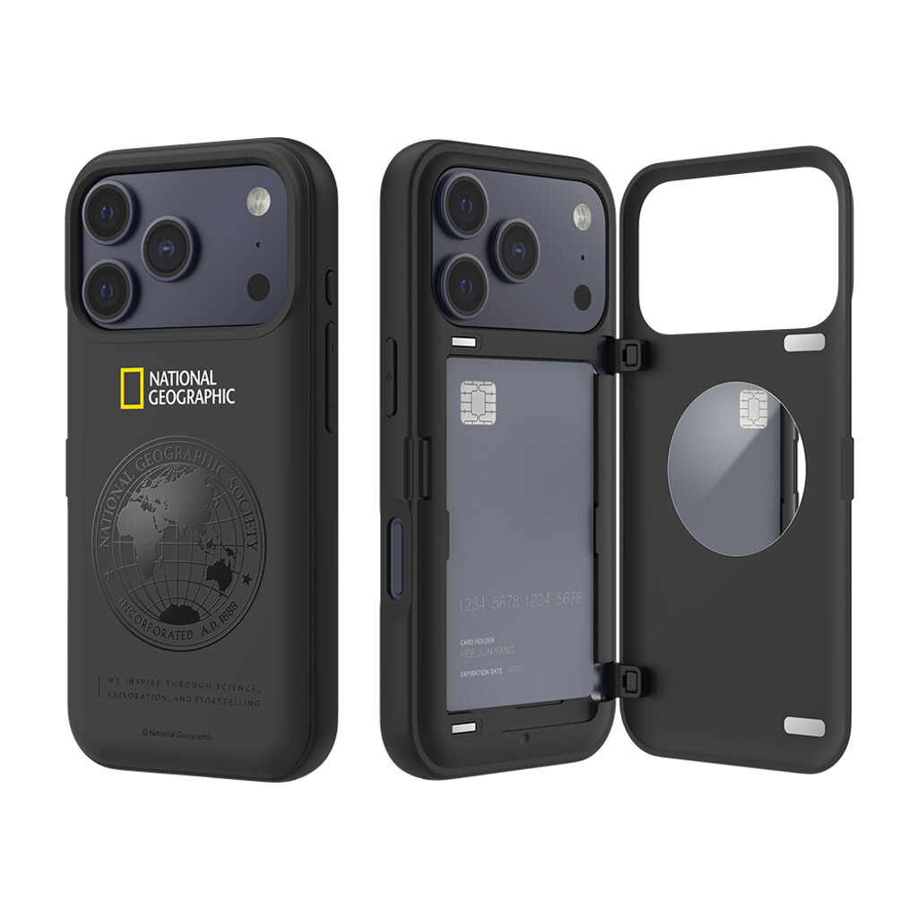 National Geographic - Card Door Bumper - iPhone 18 Pro Case 國家地理插卡防撞手機殼