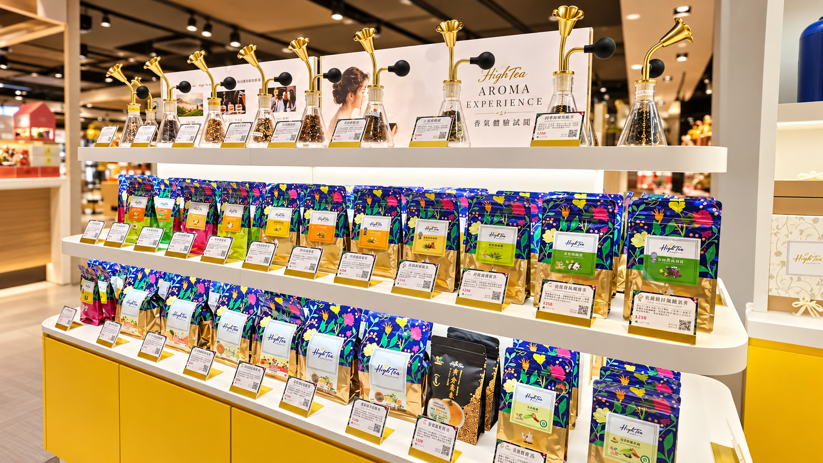 世界風味茶品陳列，為每天選一款喜歡的茶