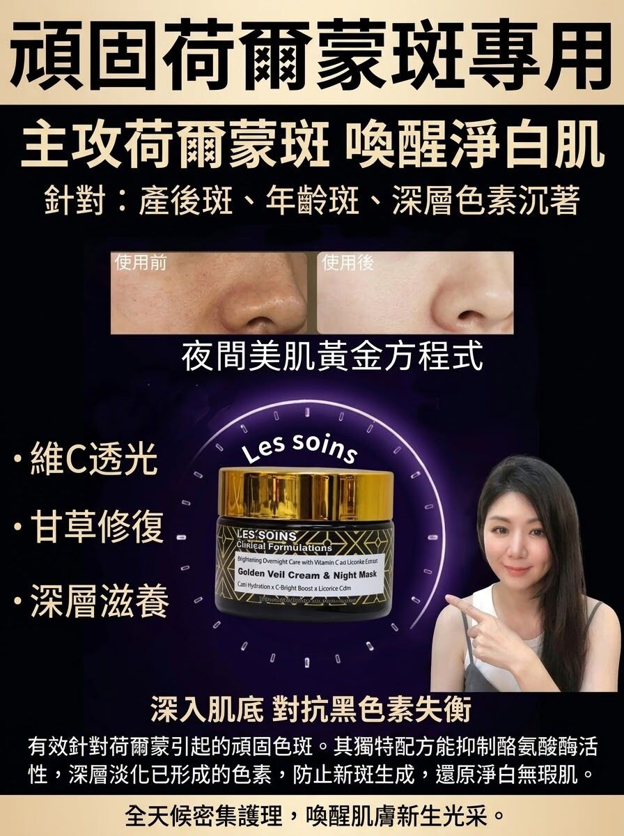 ( 水潤、透亮、強韌 ) 日夜間 皮膚超黑專用  Les-soins  仙人掌籽油×乳油木果×維C 鎖養睡眠面膜/面霜50g  R906
