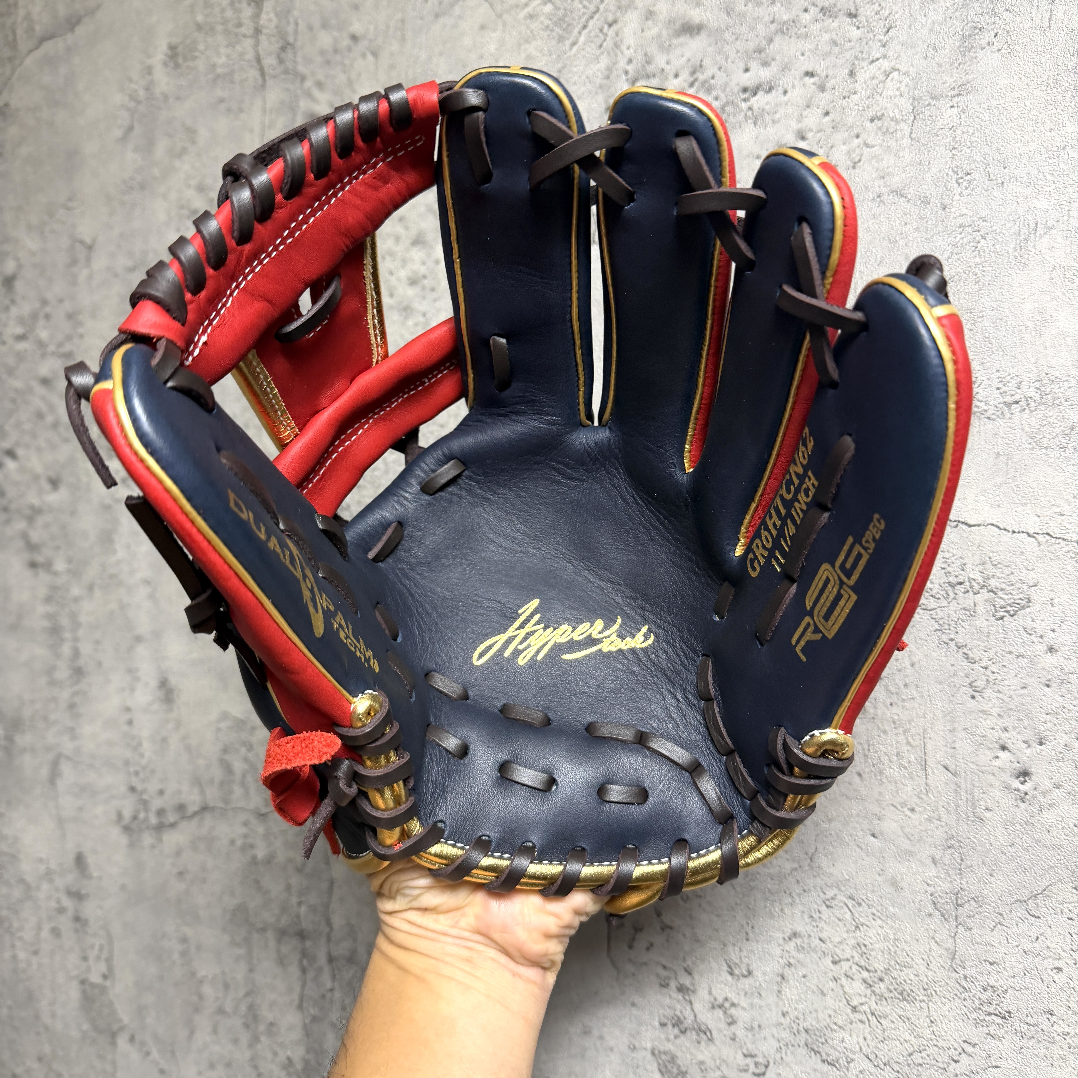 現貨! 11.25吋 Rawlings 軟式内野 帥氣深藍x紅x金 軟式 GR6HTCN62
