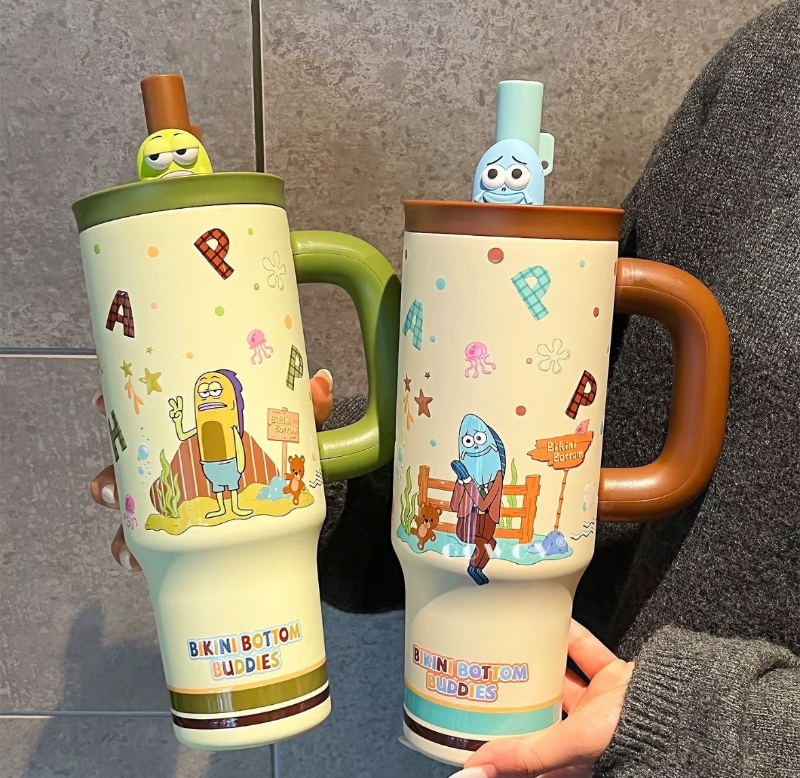 SPONGEBOB 海綿寶寶 比奇堡路人魚洛洛冰霸杯 1150mL