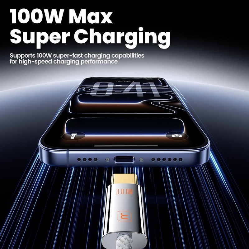 Toocki USB-C to USB-C 100W Charging Cable X110 (1m - 2m)