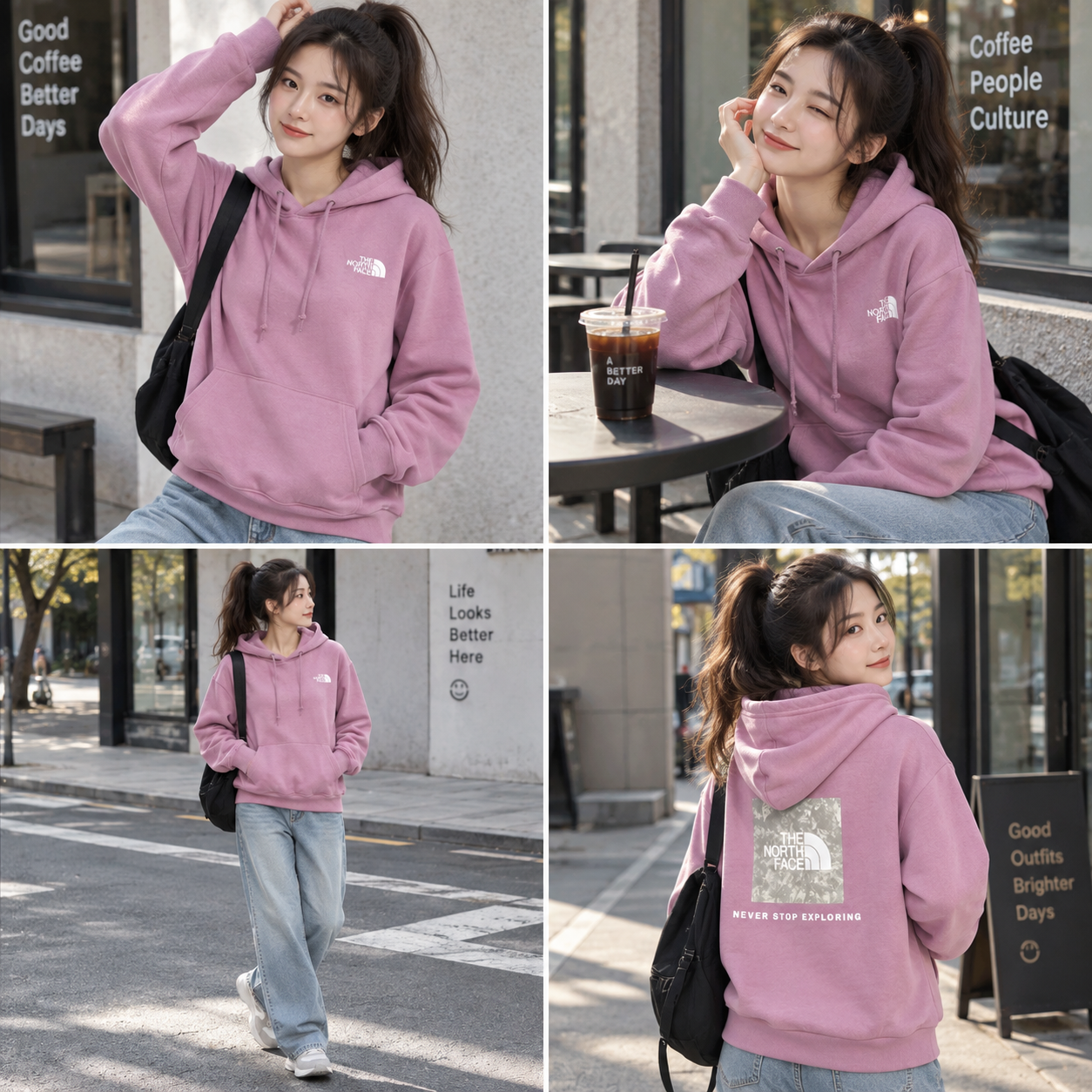 THE NORTH FACE 女大人 迷彩 BOX 刷毛 帽TEE
