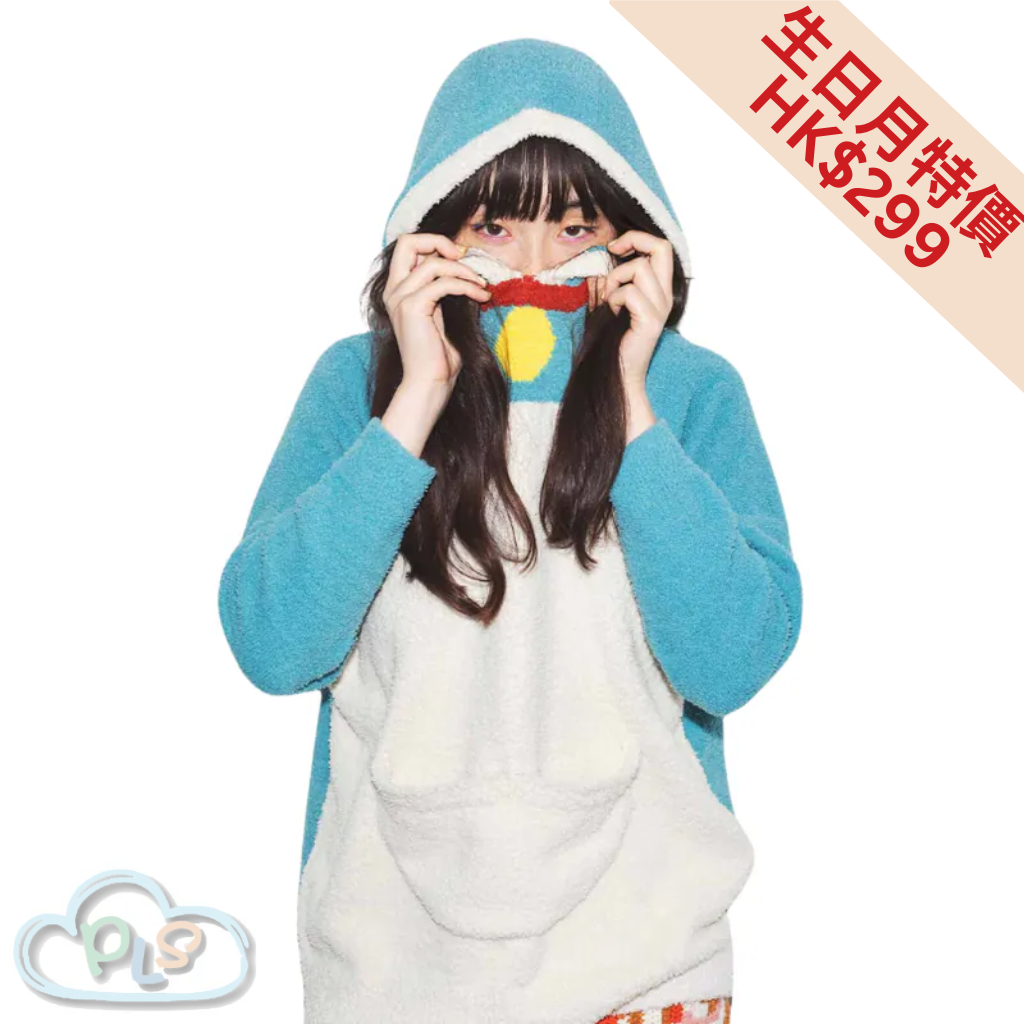 現貨 Cosplay 多啦A夢帶帽針織上衣 藍色 多啦A夢 Felissimo #22312