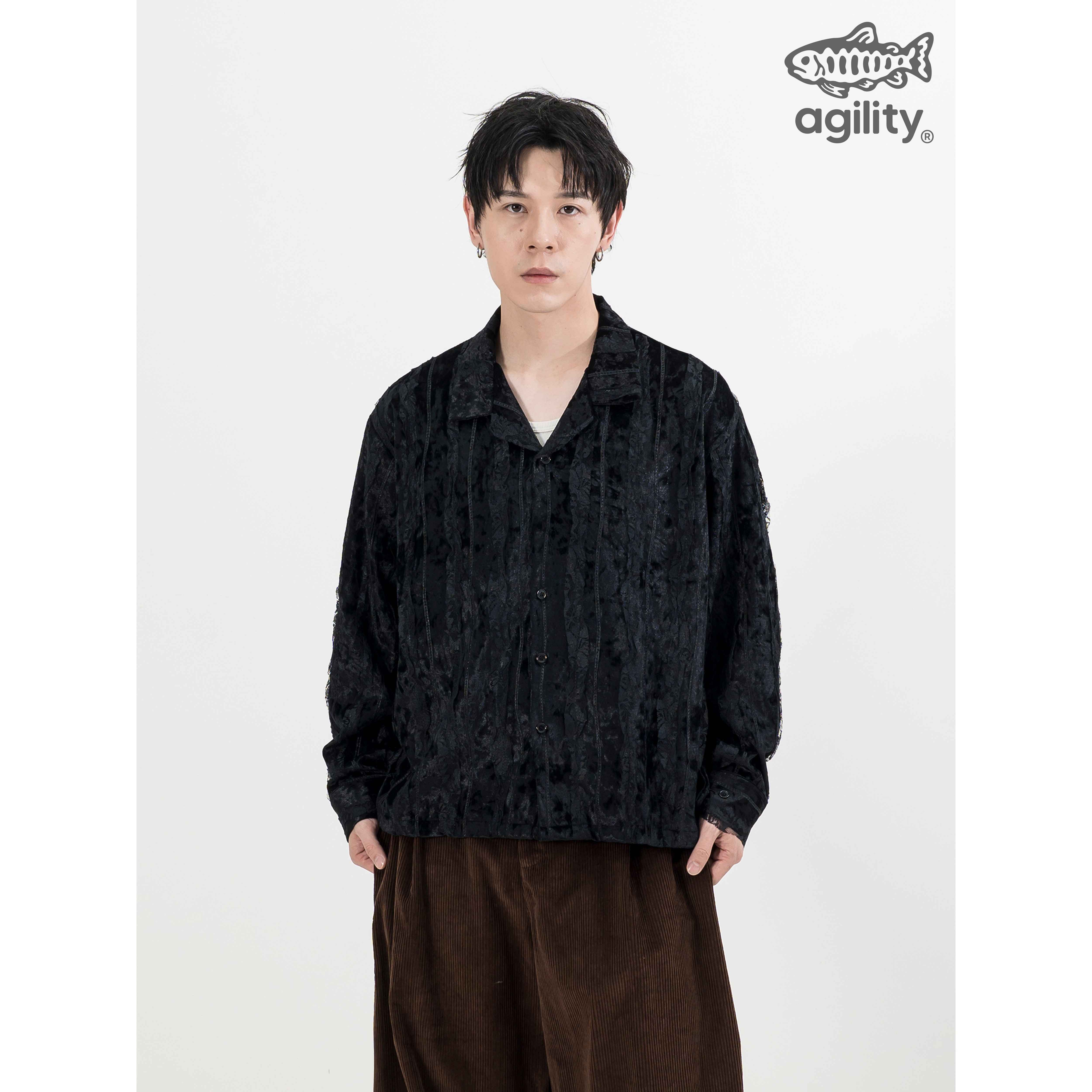AGILITY Jacquard Cuban LS Shirts 提花 古巴領 長袖襯衫 [SL8]
