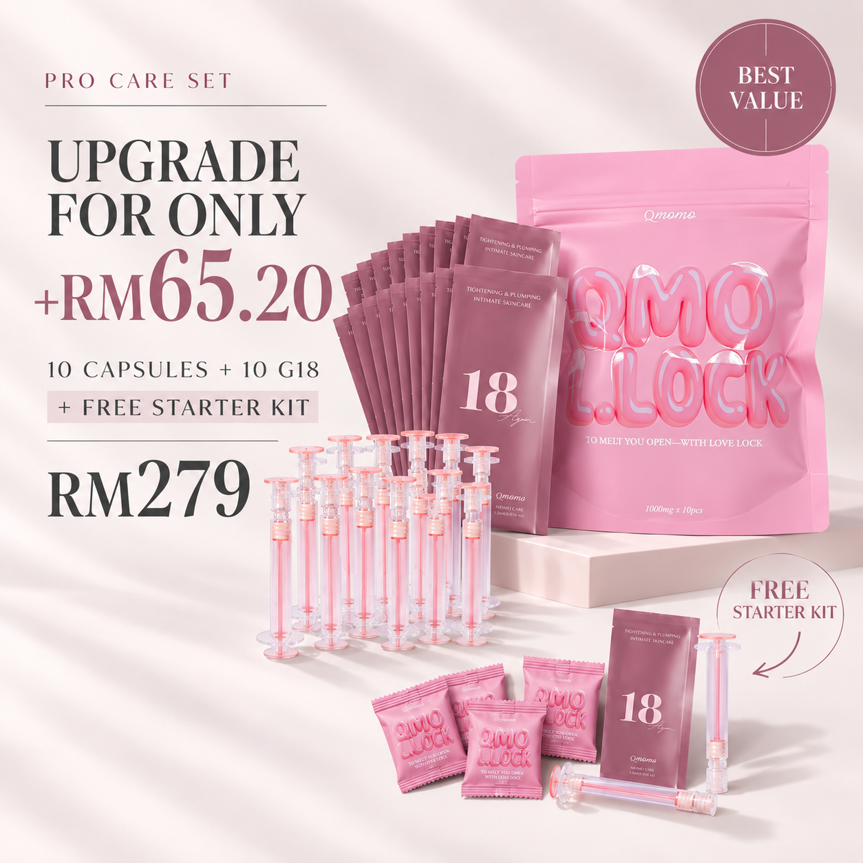 🔥 HOT《Tight & Wet Pro》10x Capsules + 10x G18 + FREE Starter Kit