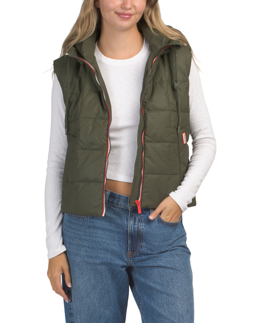 【預購】HUNTER N091106 Lindsey Square 女裝連帽鋪棉背心