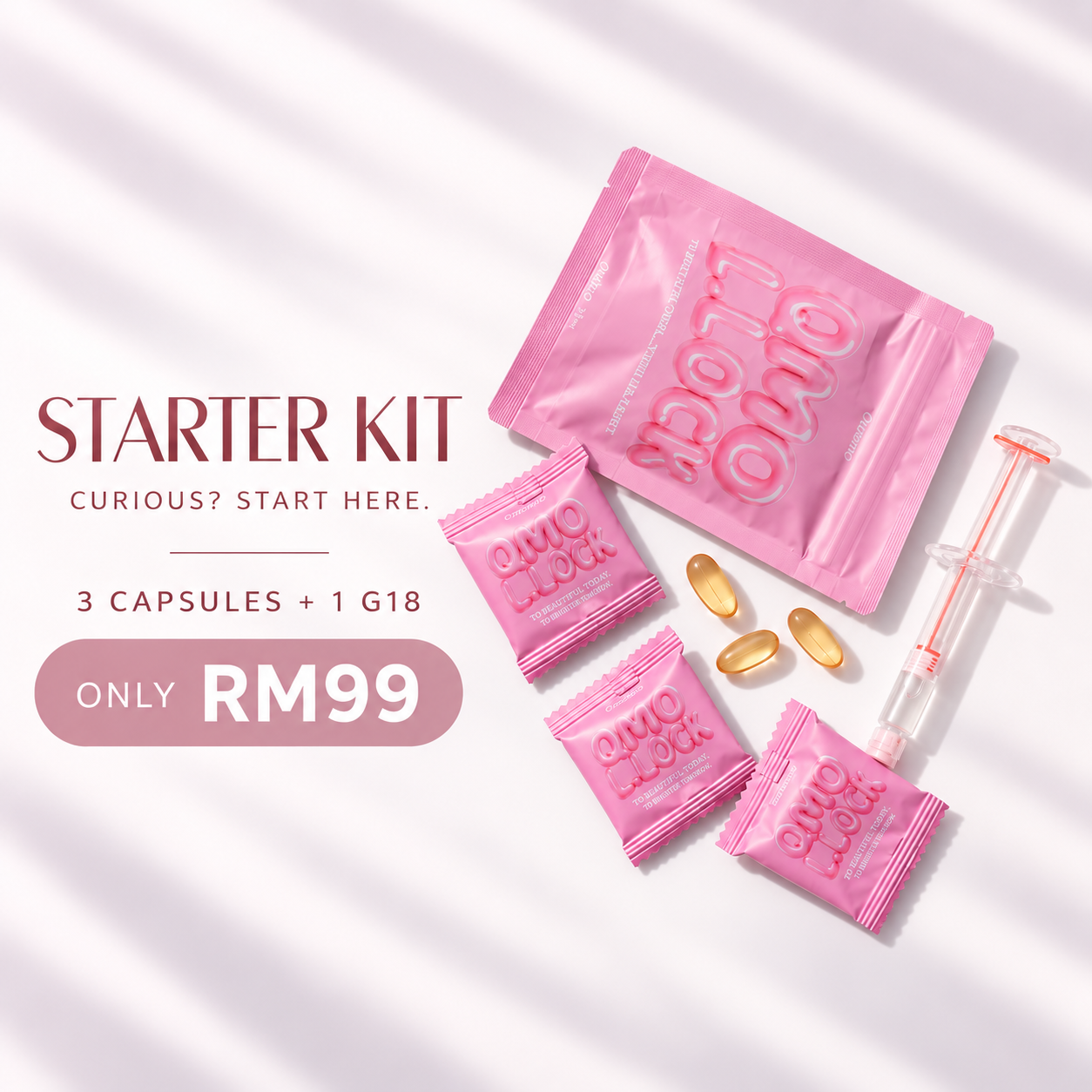 《Tight & Wet Starter Kit 》3x Capsule + 1x G18 Ampoule