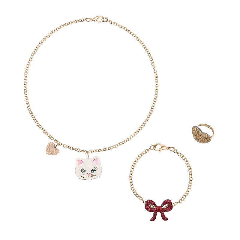 Mimi & Lula 甜蜜茶會-貓咪甜心飾品3入組