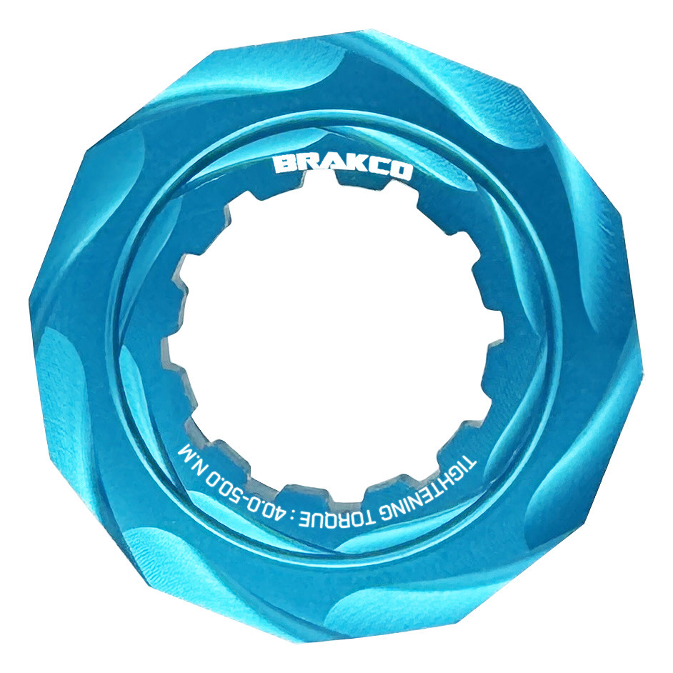 Brakco 輕量化碟盤鎖環 碟盤蓋/淺藍