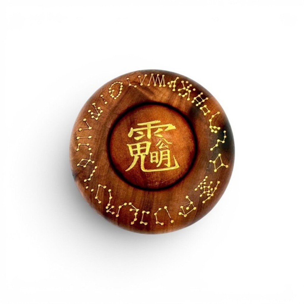 【二馬】天然雷劈木28星宿時來運轉手把件