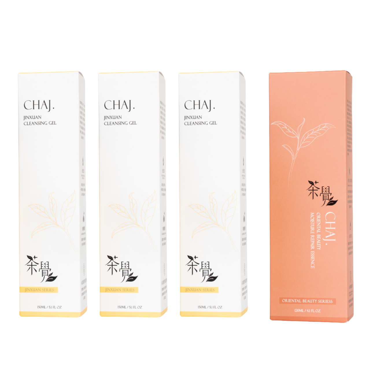雙茶加強卸妝修護保濕組(金萱植萃保濕卸妝凝露 150ml*3 + 東方美人潤澤修護凝露120ml*1)