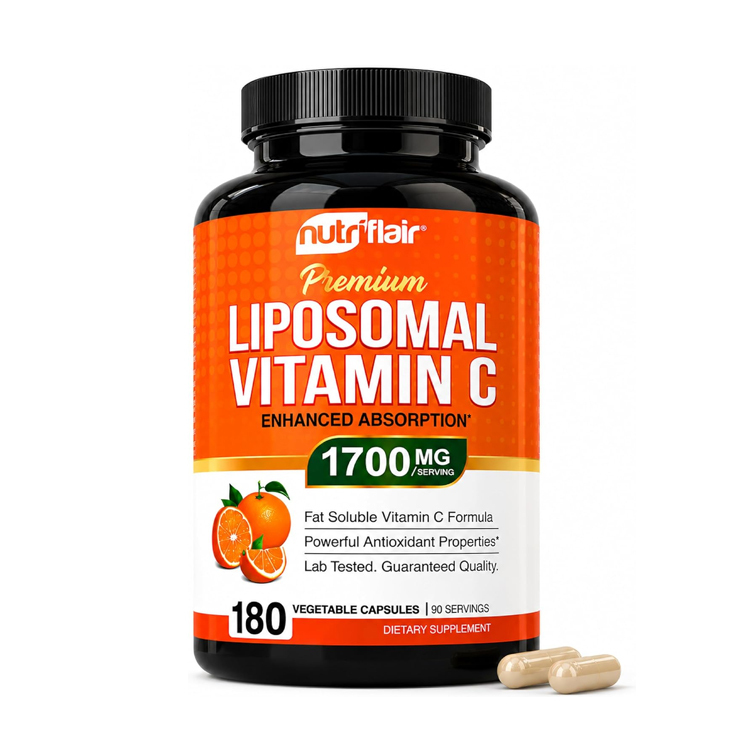 (高含量)美國NutriFlair 特級脂質體維他命C 1700毫克,180粒膠囊