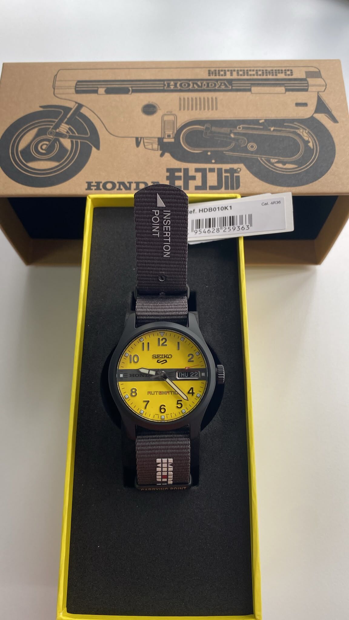 Seiko 精工 5 Sports 2026 x "HONDA" MOTOCOMPO Limited Edition Caliber 4R36 HDB010K1 RARE Seiko 5 Sports 2026 x "HONDA" MOTOCOMPOSUPER RARE ✖ Honda 本田MOTOCOMPO 限量聯名