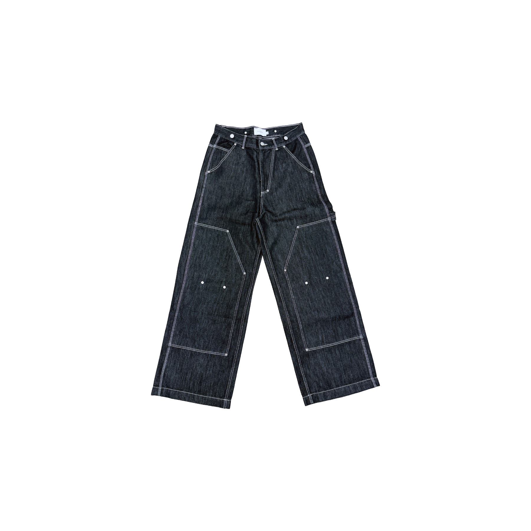 Fashion Killia BONES DENIM PANTS 原色 骨頭 拼布 丹寧褲