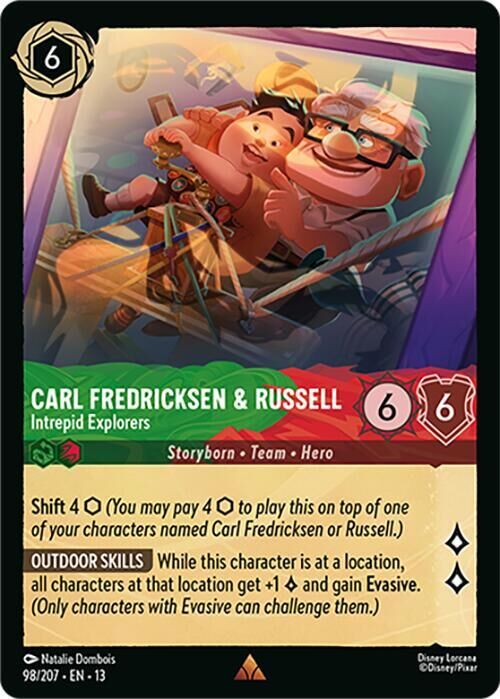 Attack of the Vine! - 98/207 Carl Fredricksen & Russell - Intrepid Explorers R