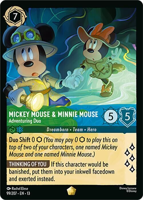 Attack of the Vine! - 99/207 Mickey Mouse & Minnie Mouse - Adventuring Duo L