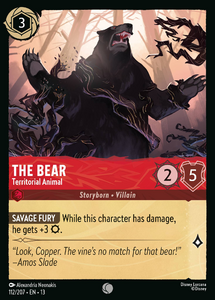 Attack of the Vine! - 112/207 The Bear - Territorial Animal C