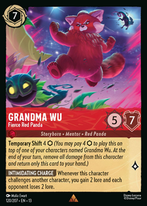 Attack of the Vine! - 120/207 Grandma Wu - Fierce Red Panda R