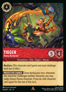 Attack of the Vine! - 126/207 Tigger - Hunny Barbarian R