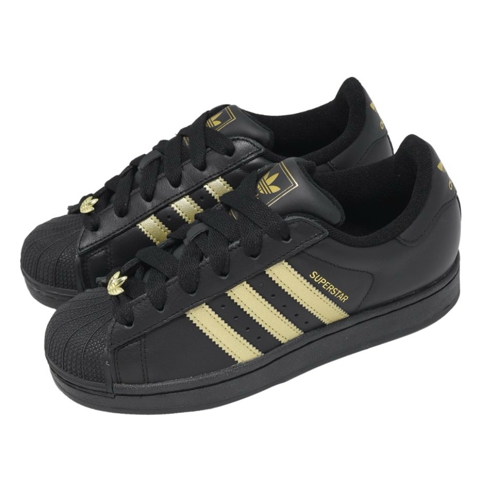 ADIDAS SUPERSTR II 黑金 黑黃 貝殼頭 休閒鞋 中性款 KJ3550