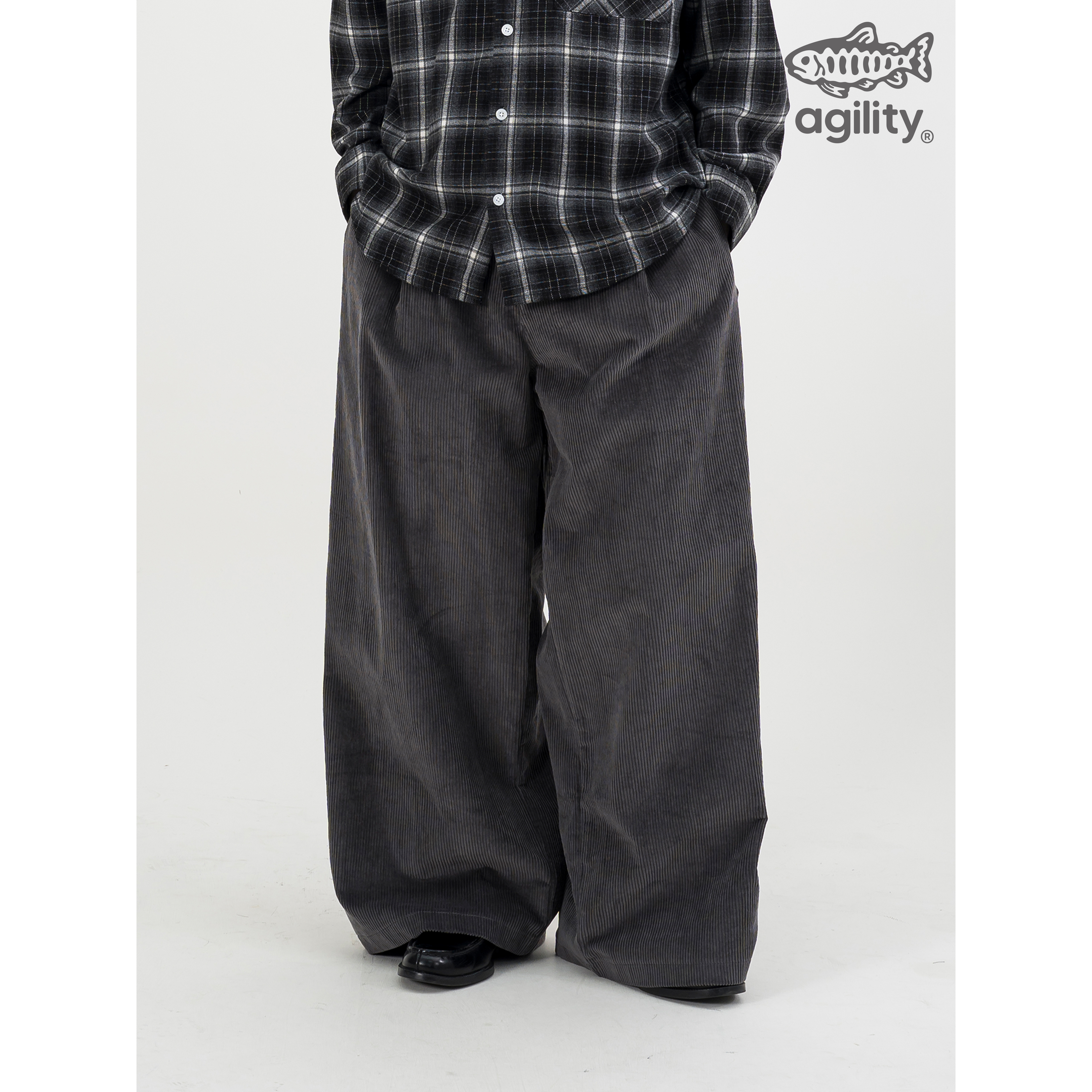 AGILITY Corduroy Wide Leg Pants 燈芯絨 打褶 闊腿長褲 [NP8]