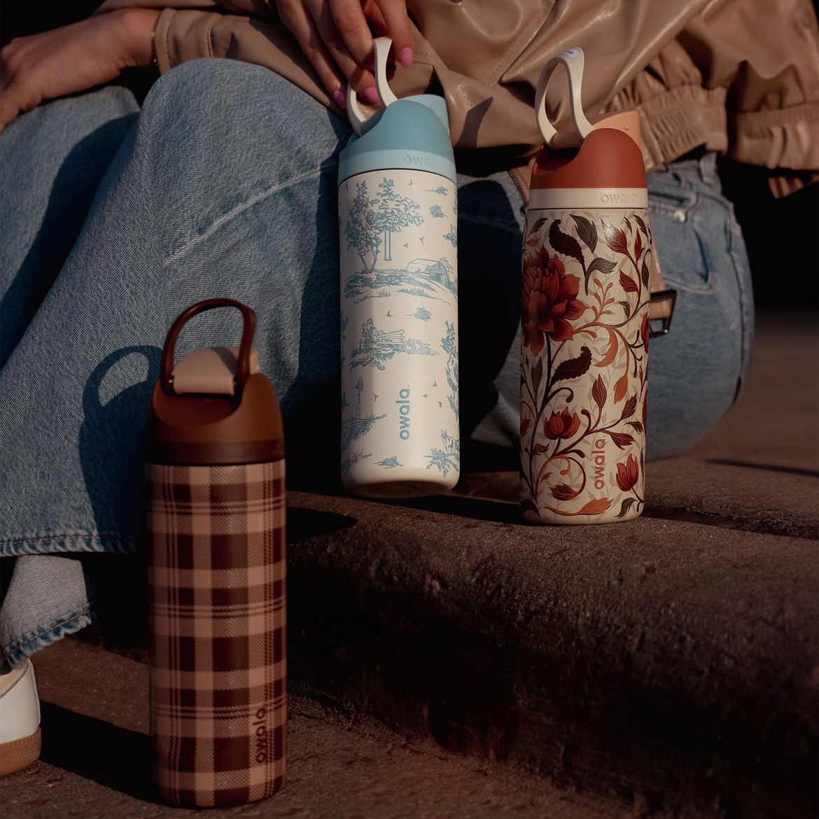 🇺🇸 Owala FreeSip Patterned Water Bottle 季節限定 不鏽鋼保溫杯 直飲杯 吸管杯 24oz 710ml / 預購