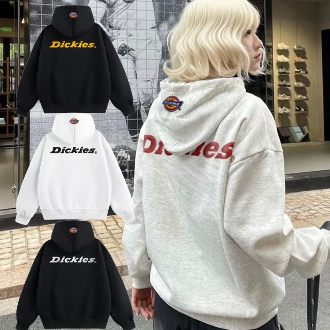 『預購商品』Dickies 美式重磅連帽 萬針立體刺繡落肩長袖帽t DKU263MKJ477-DK
