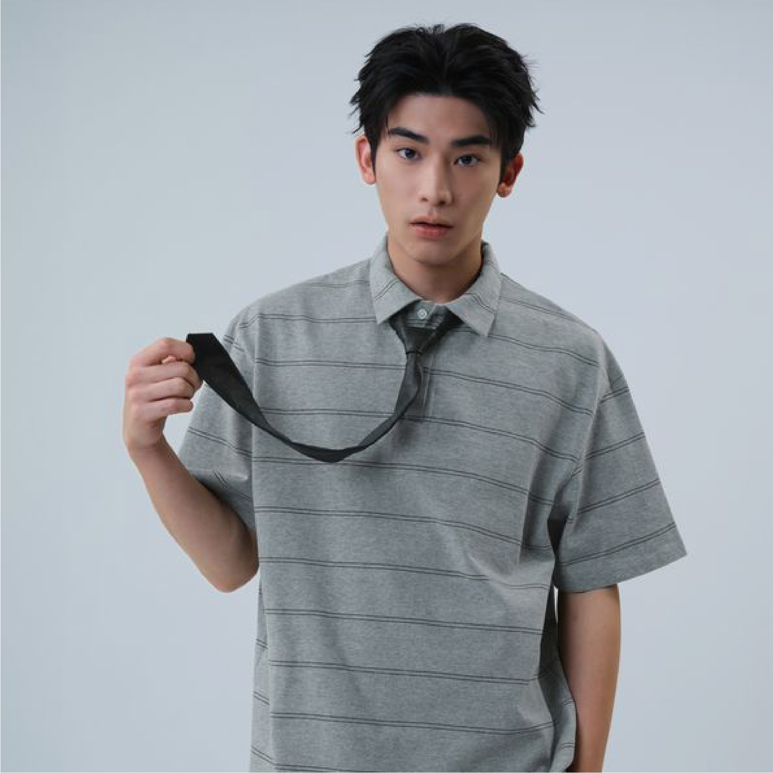 MELSIGN Faux-Leather Button Tie 合成皮鈕扣領帶