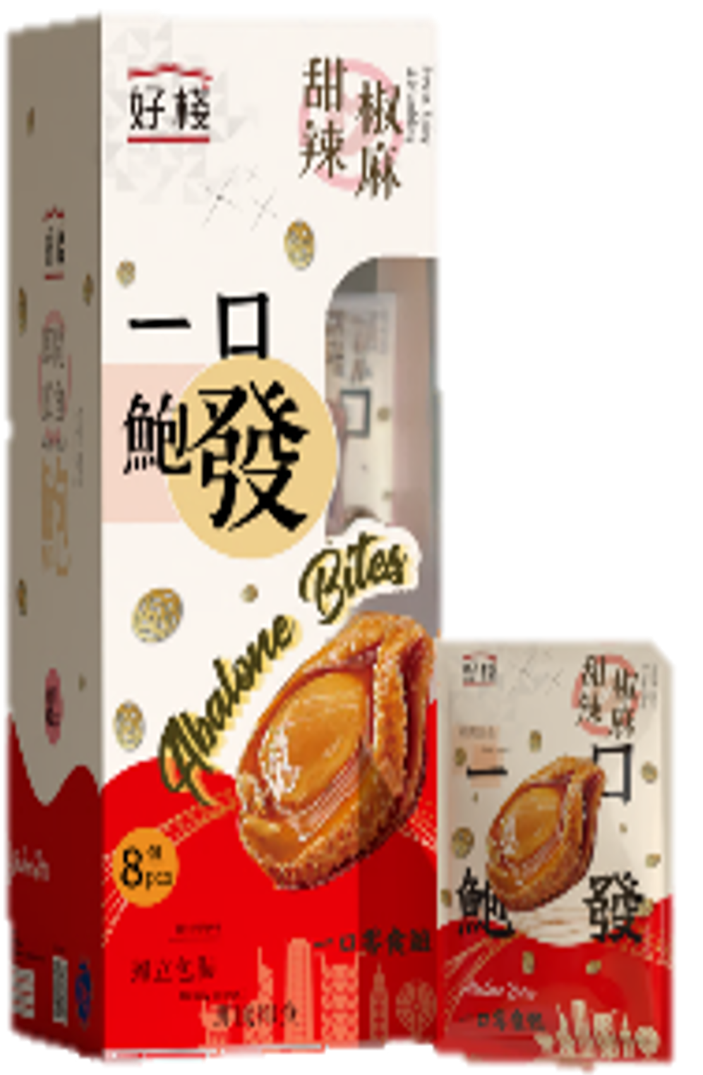 VY20 好棧 一口零食鮑 (甜辣椒麻) 8包裝 **到期日:約2027/07 (67331002)