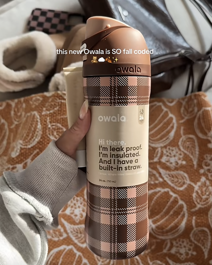🇺🇸 Owala FreeSip Patterned Water Bottle 季節限定 不鏽鋼保溫杯 直飲杯 吸管杯 24oz 710ml / 預購