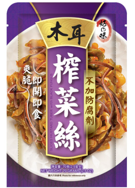 VY31 好之味 木耳榨菜絲70g x 3包裝 **到期日:約2027/11 (46121038)
