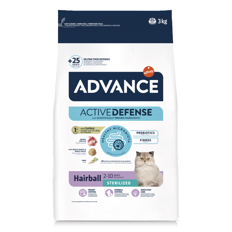 Advance 特殊護理絕育成貓糧 – 毛球護理 3kg