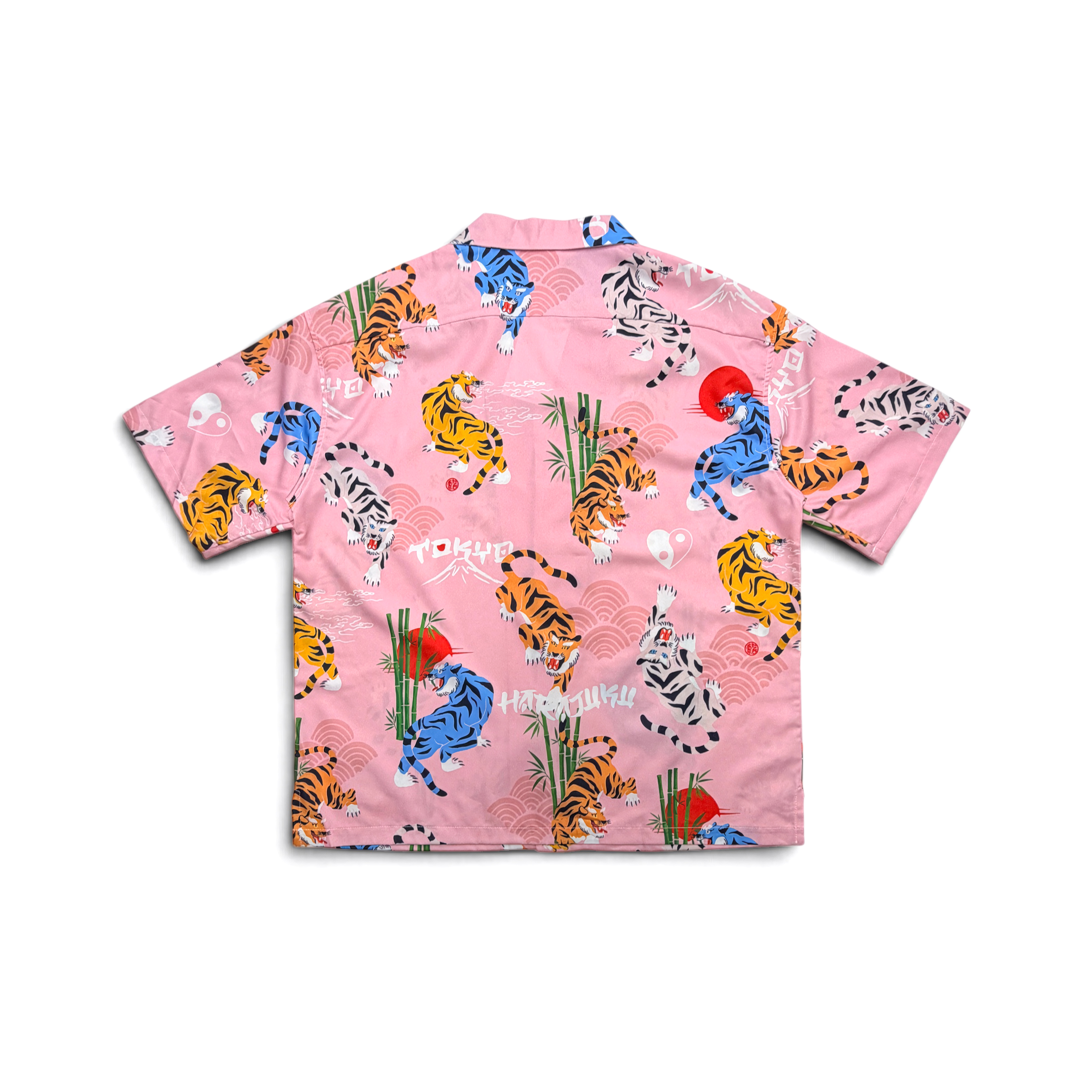 2nd Closet “TIGERS HARAJUKU” PRINTED SUMMER SHIRT - PINK | ST04