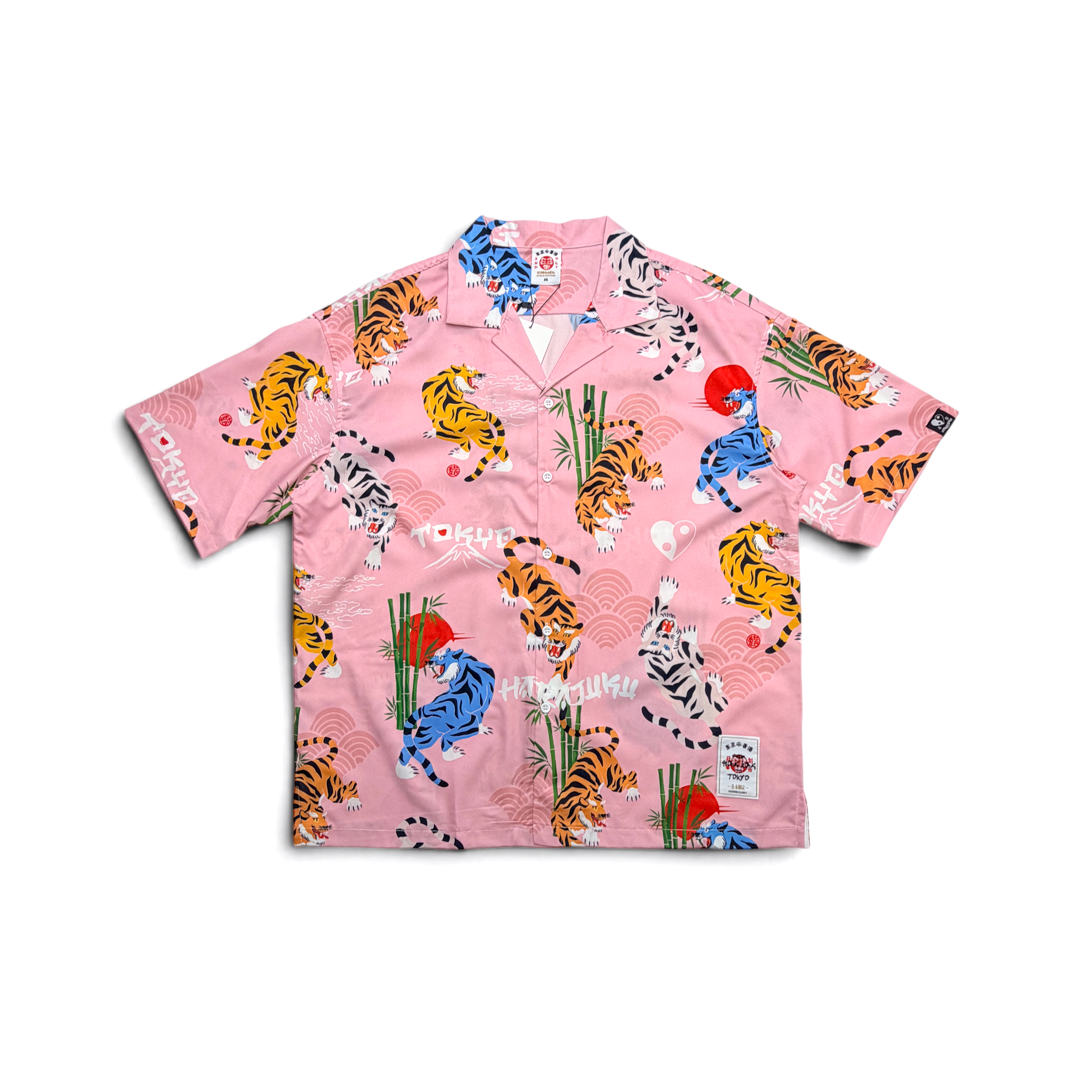 2nd Closet “TIGERS HARAJUKU” PRINTED SUMMER SHIRT - PINK | ST04