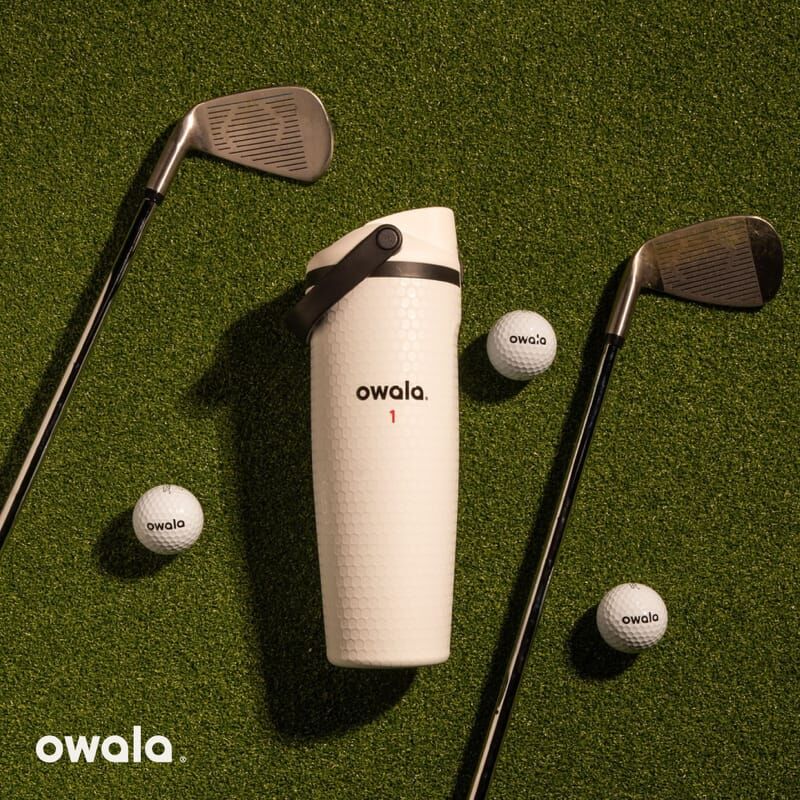 OWALA FREESIP SWAY 高爾夫球系列 提把 890ML 不鏽鋼 雙飲口 兩色