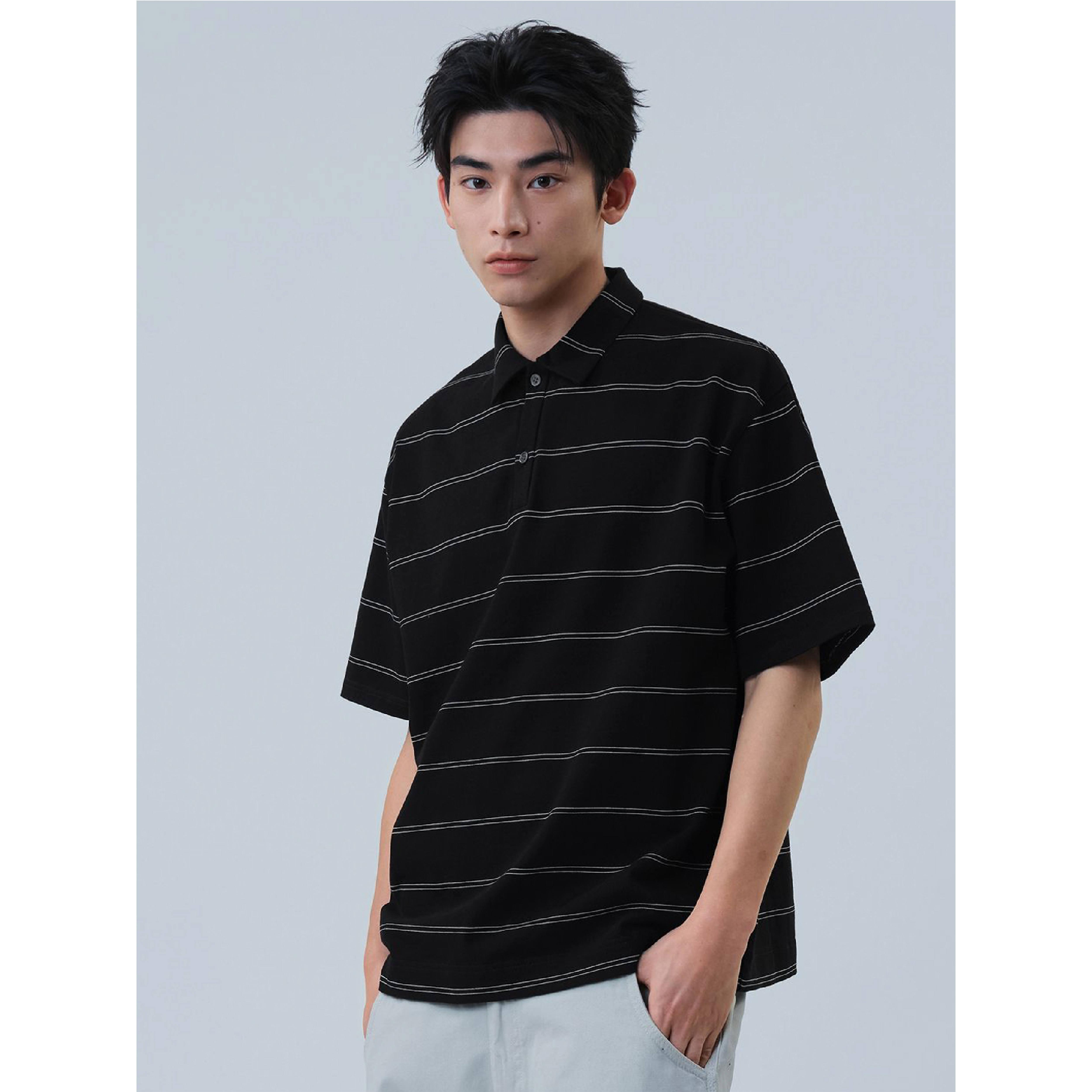 MELSIGN Dadcore Border Polo 條紋Polo衫